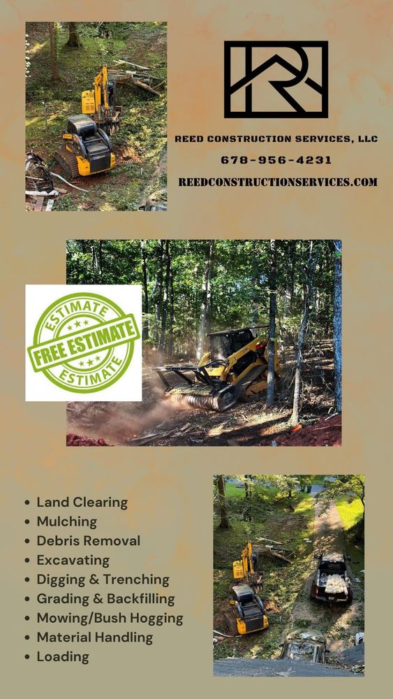 Our land clearing service helps homeowners transform their outdoor space by removing vegetation and debris, making way for new construction or landscaping projects, ensuring a clean and safe environment. for Reed Construction Services LLC in Cartersville, GA