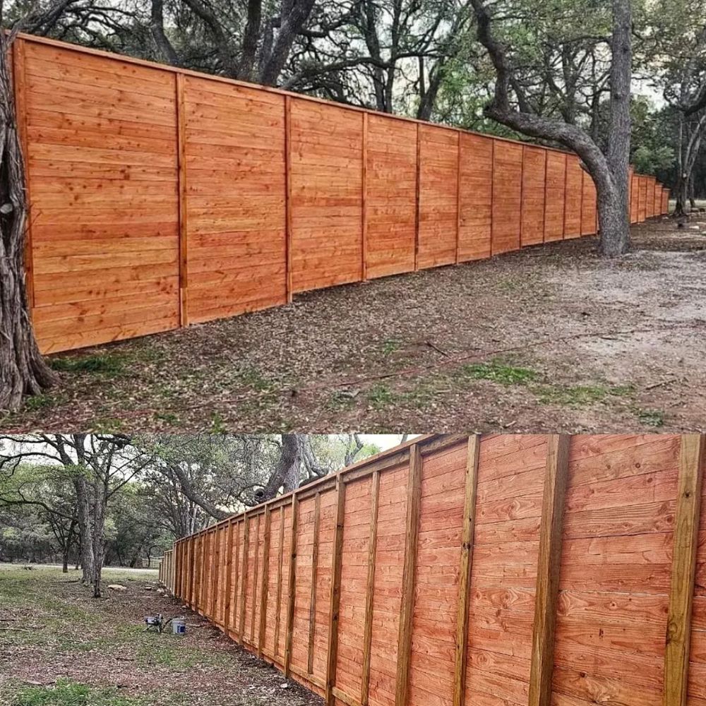 Fence Stain and Seal for Ansley Staining and Exterior Works in New Braunfels, TX