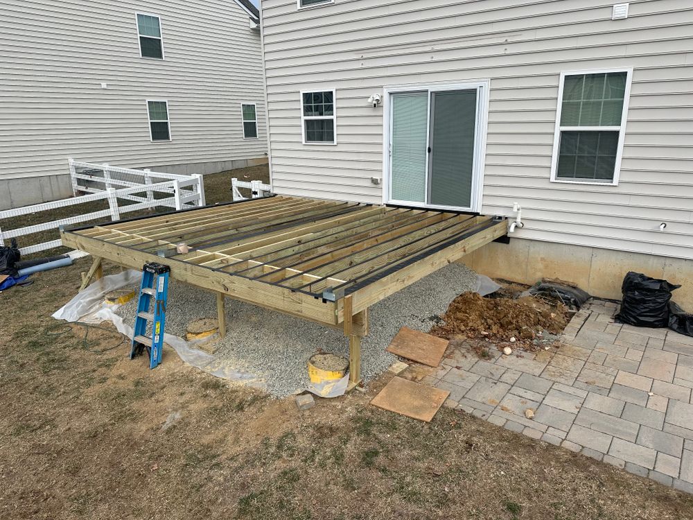 Goodwick Covered Deck for Thomas J. Gorman Construction in Middletown, DE