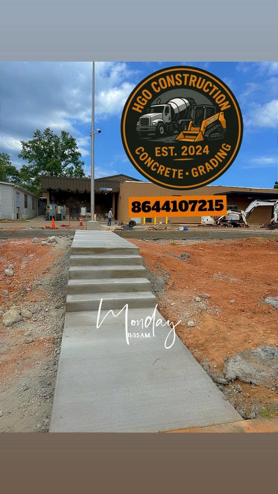Concrete  for HGO Construction & Grading LLC in Spartanburg, SC