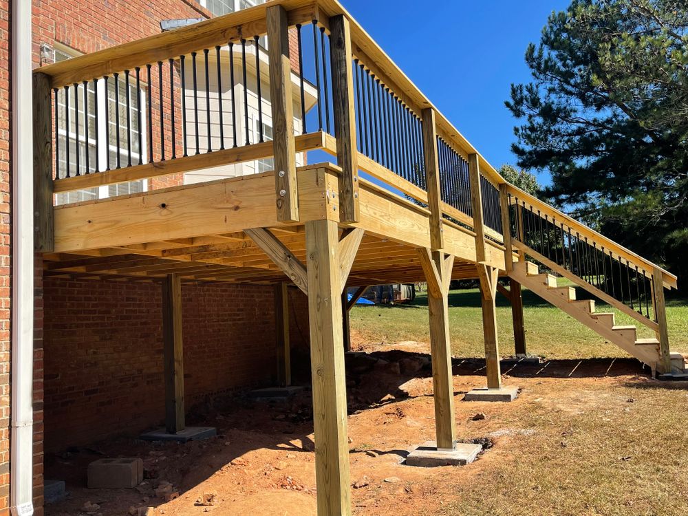 Decking work for Compadres Concrete in Griffin, GA