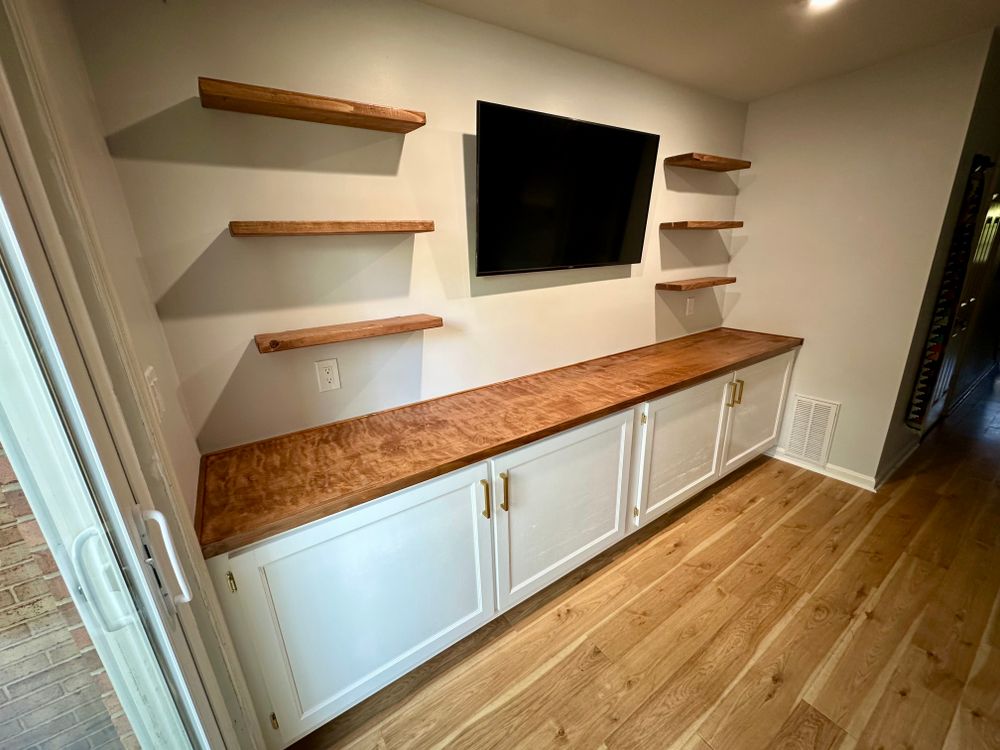 Custom Built Ins and Entertainment for Chesapeake Solutions in Pasadena, MD
