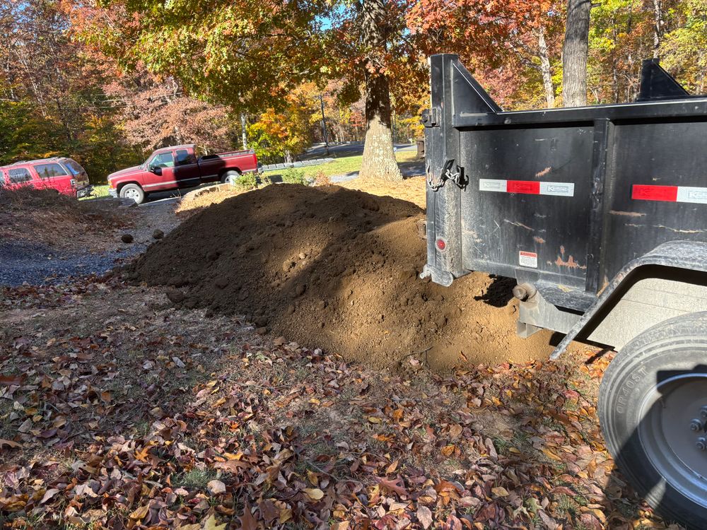 Grading for Schrock’s Land Management in Northern Virginia, Shenandoah Valley, VA