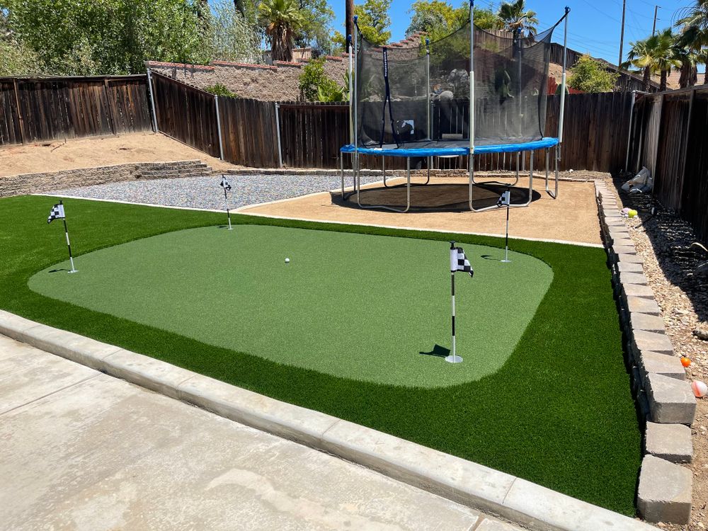 Putting Greens for Aidan Jade Landscaping in Riverside County, CA