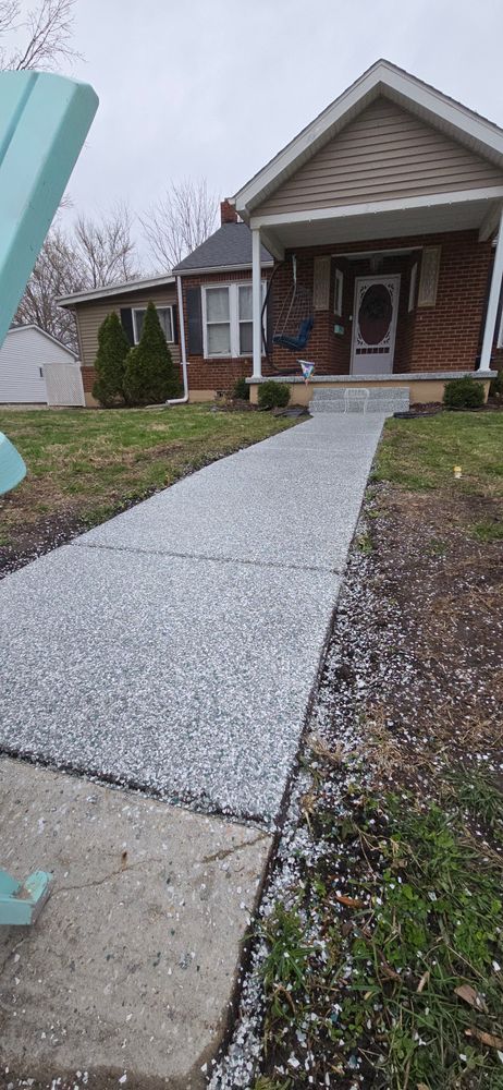 Epoxy-polyaspartic for Custom Concrete Enterprises in Springfield, IL