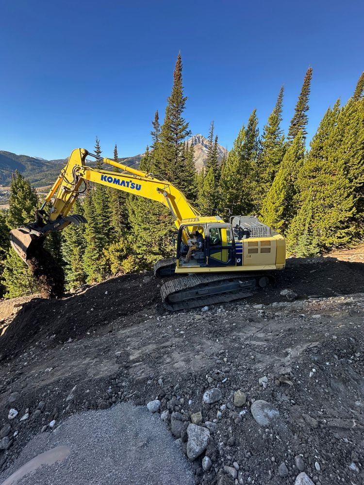 Dirt Work for R&H Homes in Bozeman, MT