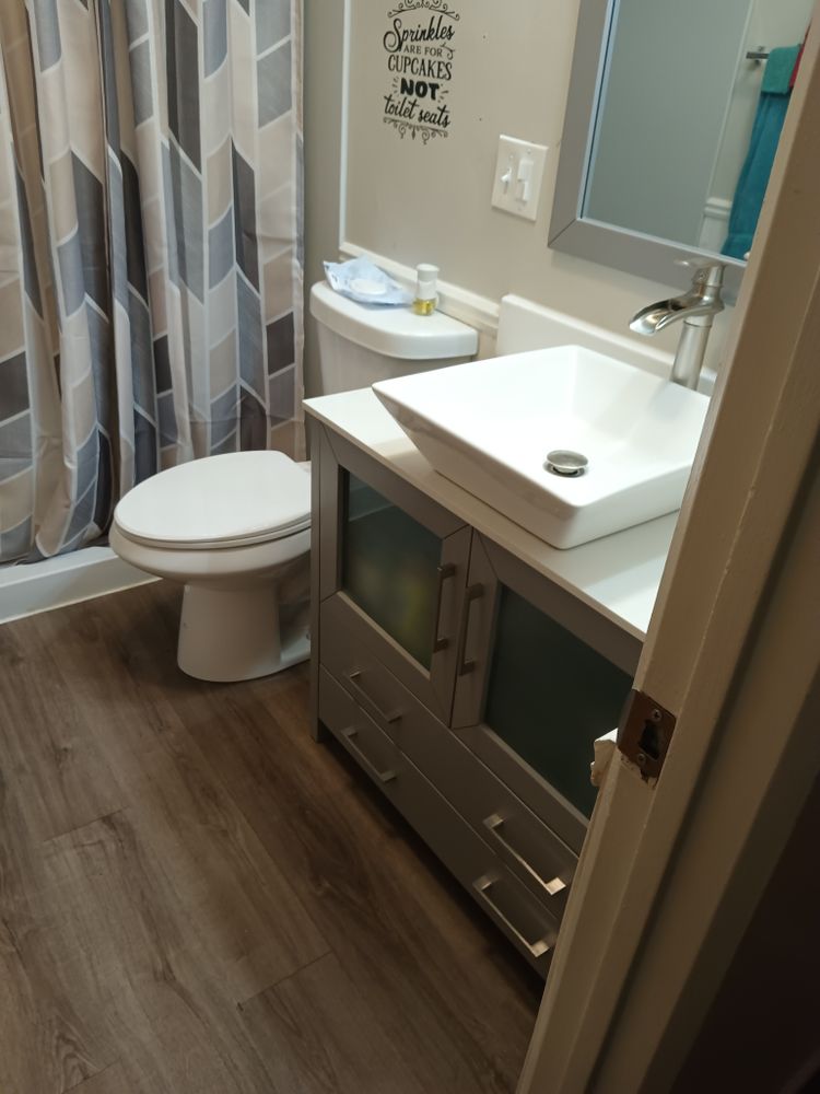 Bathroom update and Kitchen countertops for Ins & Outs Home Repair, LLC in Madison County, IL