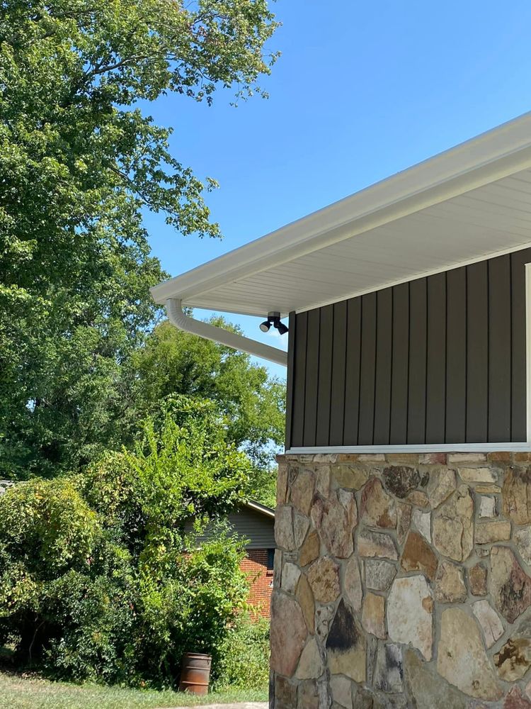 Our innovative Soffit service provides aesthetic appeal, ventilation, and protection for your home's eaves. Enhance the overall look of your house while maintaining optimal airflow and energy efficiency. for Scenic City Seamless Gutters LLC in Chattanooga, Tennessee