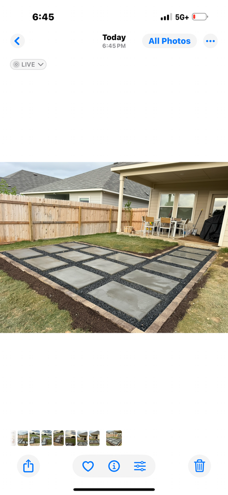 Hardscaping for Creative Edge Co. in San Antonio, TX
