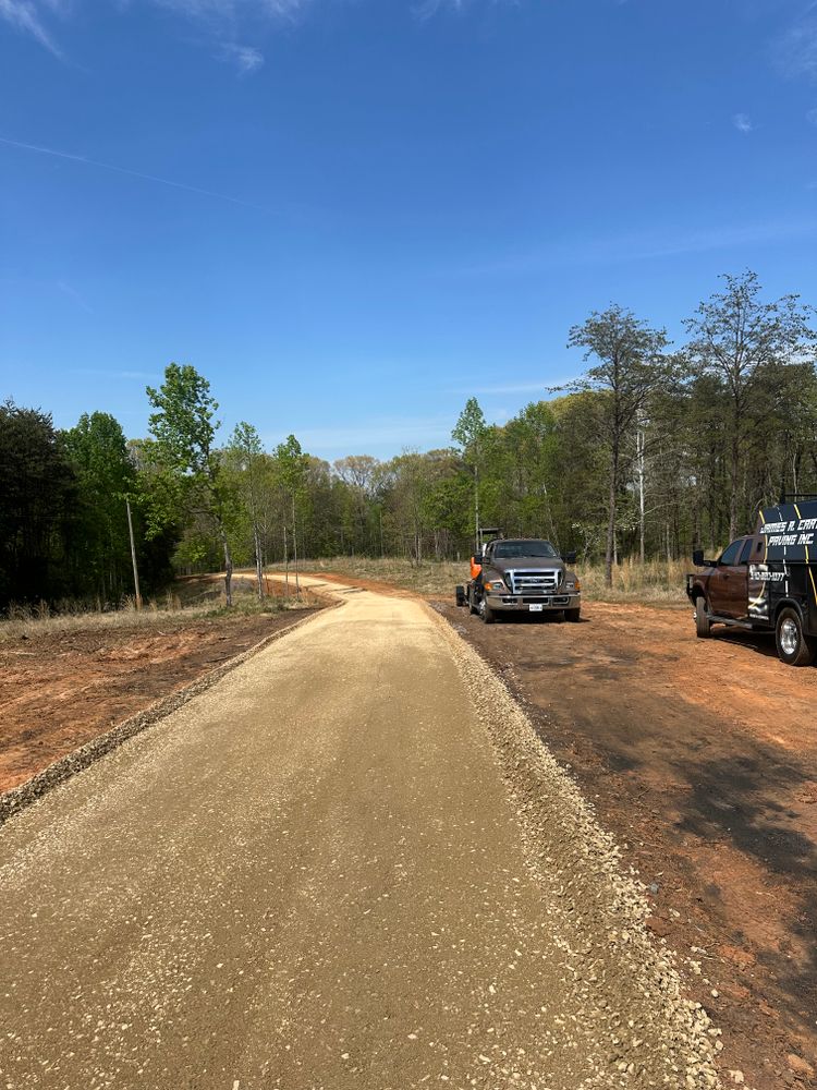 Grading for James R Carter Paving in Roanoke, VA