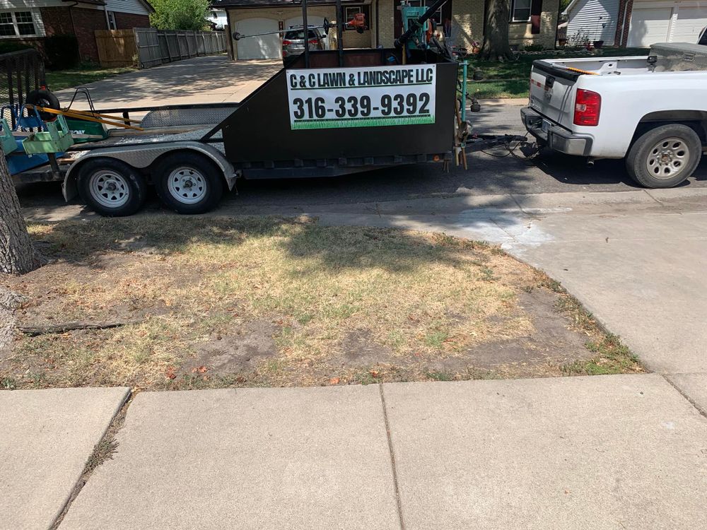 Our Hauling Services ensure a clean and clutter-free outdoor space by efficiently removing debris, excess materials, and unwanted items after landscaping projects, providing homeowners with pristine and tidy surroundings. for C & C Lawn and Landscape in Bel Aire, KS