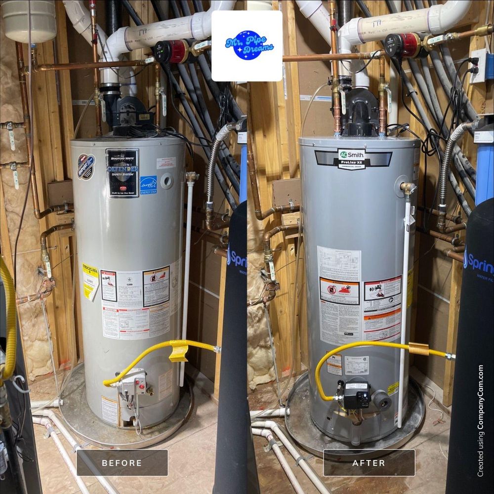 Water Heaters for Mr. Pipe Dreams LLC in Colorado Springs, CO