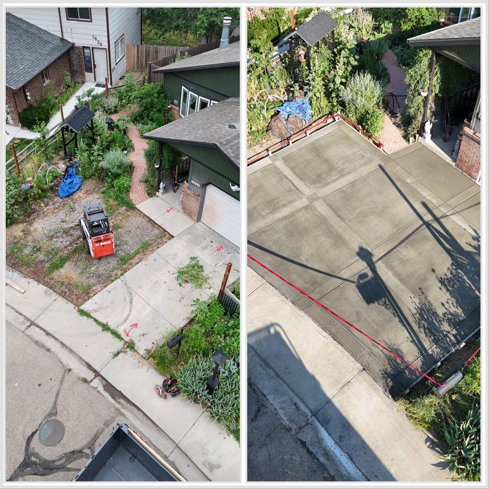 Transform your home's curb appeal with our durable and stylish concrete driveways. We offer custom designs, expert installation, and long-lasting solutions to enhance the beauty and functionality of your property. for B&M Concrete LLC in Longmont, CO