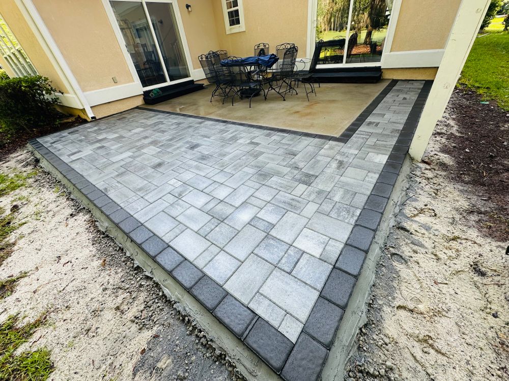 Pavers patio for George’s Hardscape  in Bluffton, SC