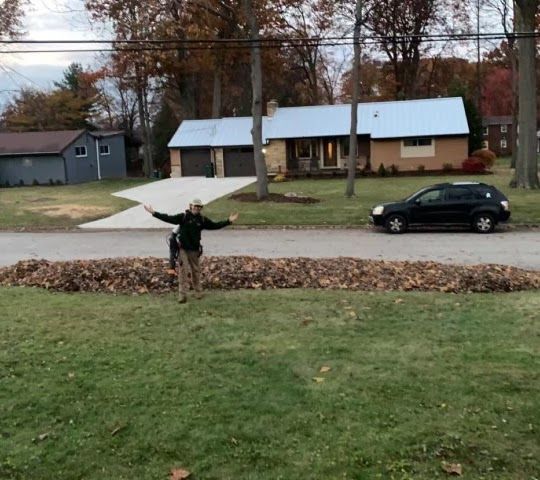 Our Lawn Clean Up service provides homeowners with professional assistance in removing debris, leaves, and other unwanted materials from their yard to maintain a tidy and beautiful outdoor space. for Jenkins Landscaping & Property Management LLC in Clinton, OH