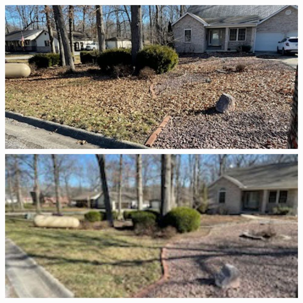 Fall & Spring cleanup for Andrew's Lawn Service LLC in Lebanon, IL