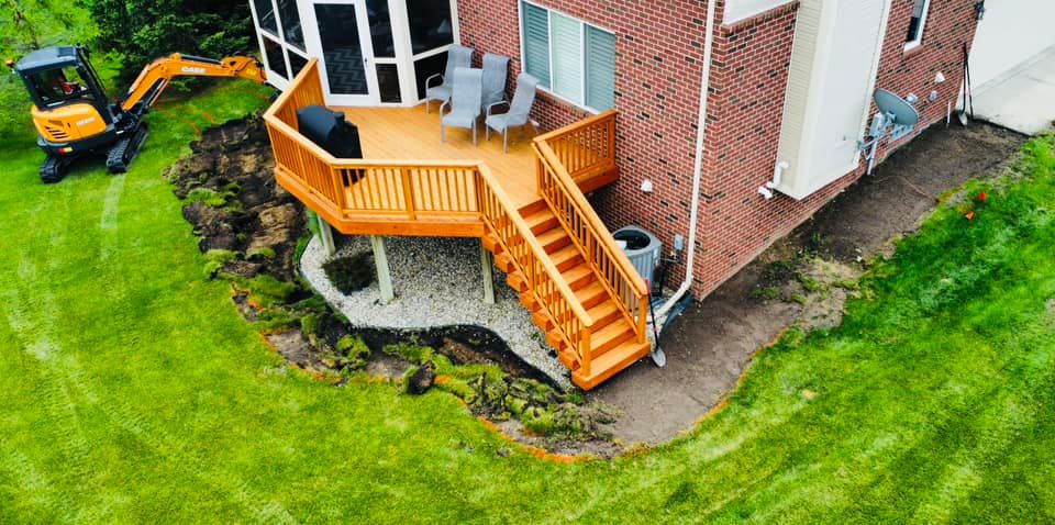 Transform your outdoor space with our expert Patio Design & Construction services, crafting beautiful and functional patios that enhance your home's aesthetic and provide a perfect gathering spot for relaxation. for Steed's Lawn and Landscape LLC in White Lake, MI