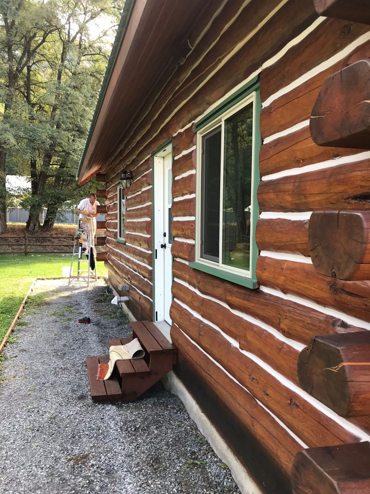 Log Home Chinking for Chewelah Painting in Spokane, WA