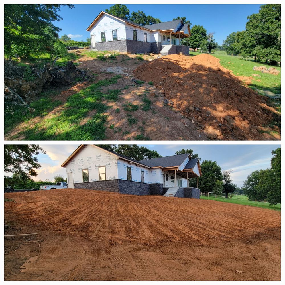 Our Land Grading service ensures your property has a level, stable foundation by expertly reshaping the land, preventing drainage issues and preparing it for landscaping or construction projects. for Carter’s Grading Services in Greenback, TN