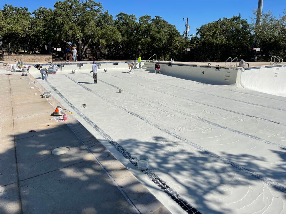 Commercial pools for JV Pool & Associates in San Antonio, Tx.