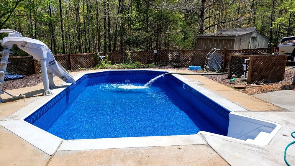 New Pool Construction for T & J Pools & Construction in Bumpass, VA