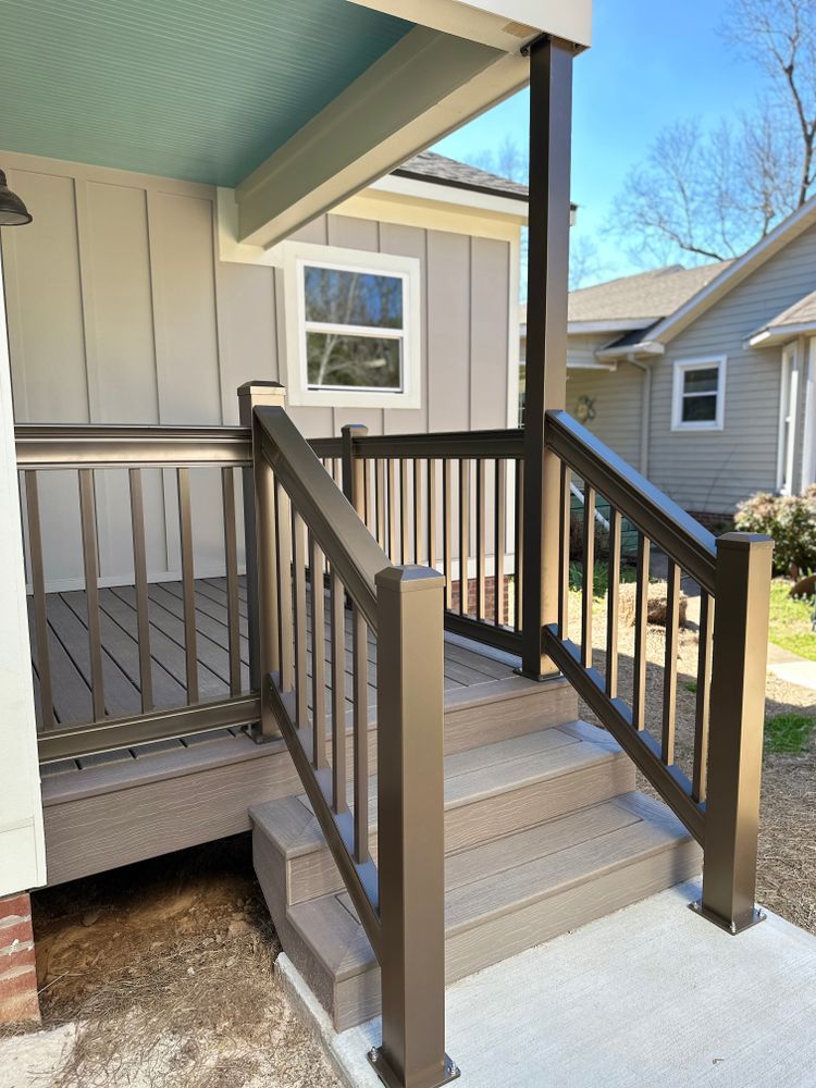 Aluminum Composite Porches and Decks  for Emfinger Custom Builders LLC in Pine Mountain, GA