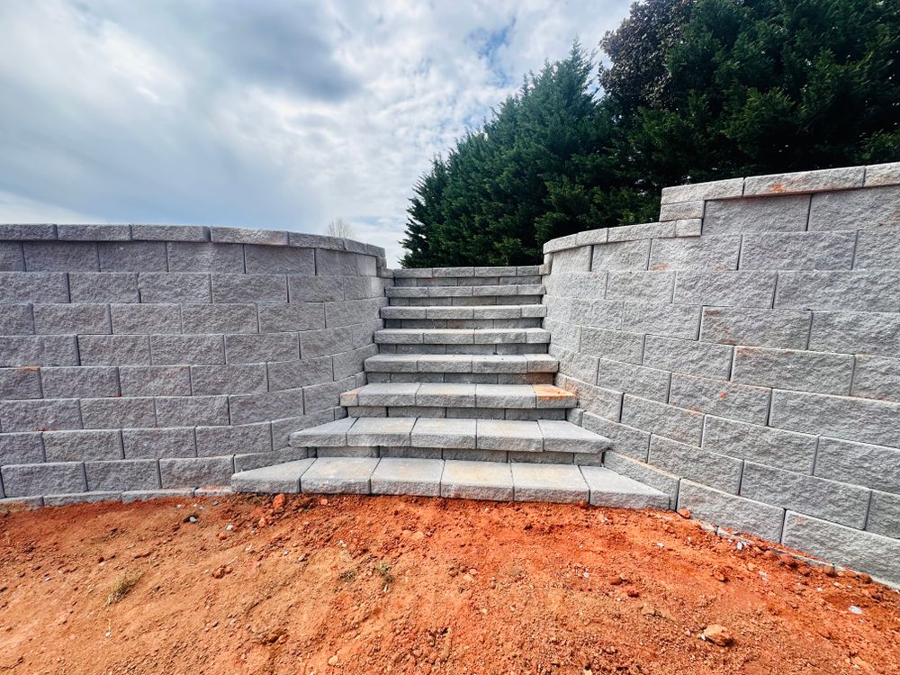 Retainwall  for Rainman Pro Irrigation and Landscape LLC in Rock Hill, SC