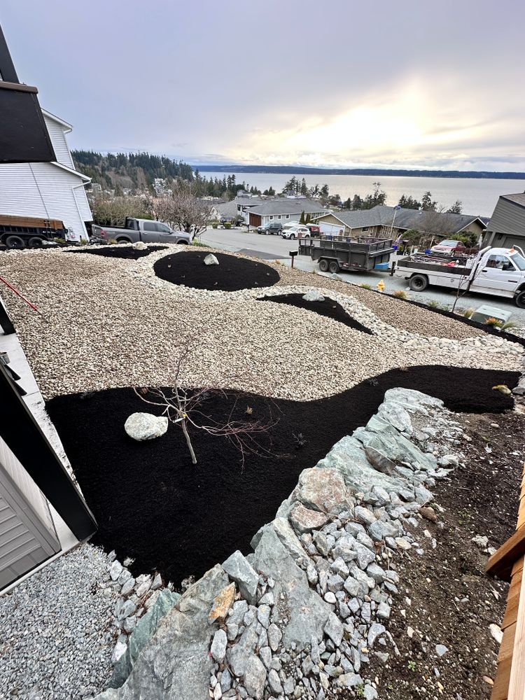 Our custom landscape design service offers unique and tailored solutions to transform your outdoor space into a stunning and functional masterpiece that enhances the beauty of your home. for SAW Enterprises  in Arlington, WA