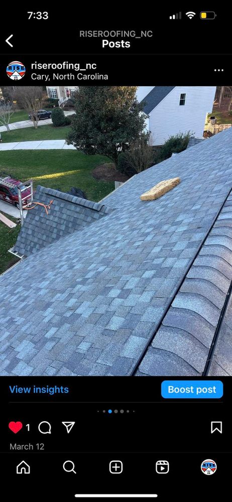 Roofing Replacement for Rise Roofing NC in Cary, NC