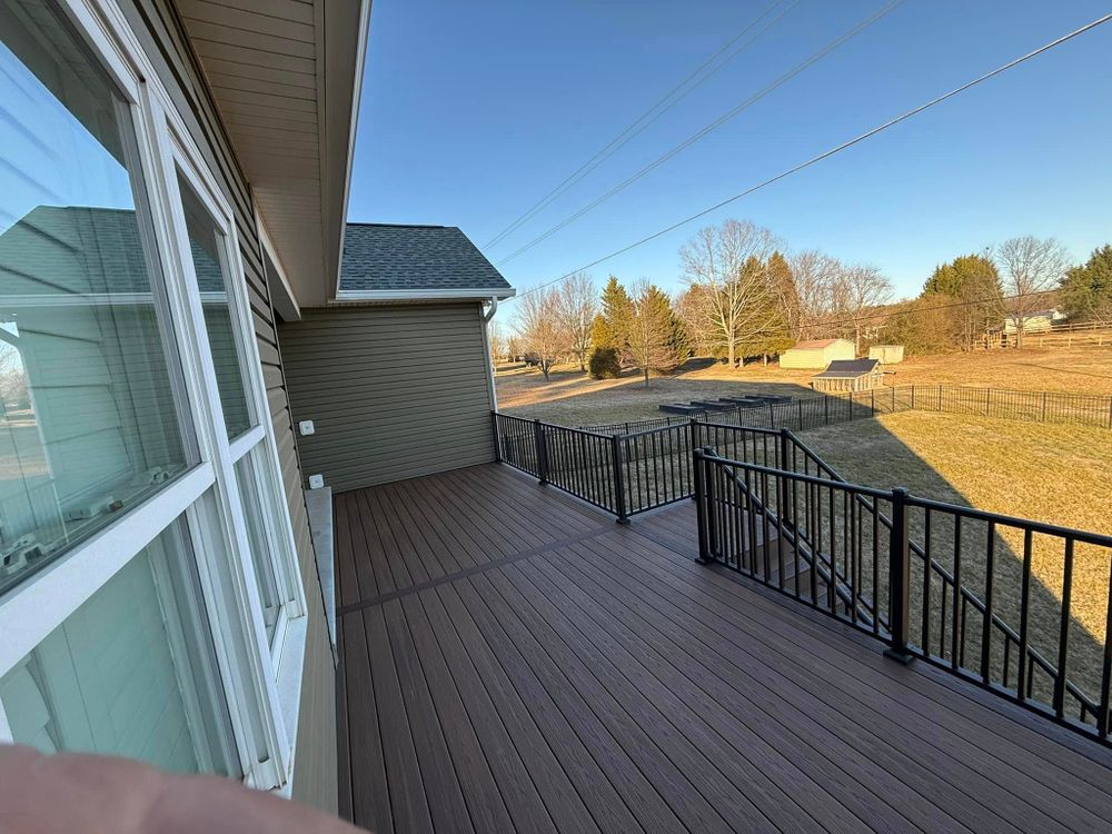 Transform your outdoor space with our expert Deck & Patio Installation services, offering customized designs, quality materials, and skilled craftsmanship to enhance your home's beauty and functionality. Enjoy personalized outdoor living at its finest. for Blake King Construction in Hickory, NC