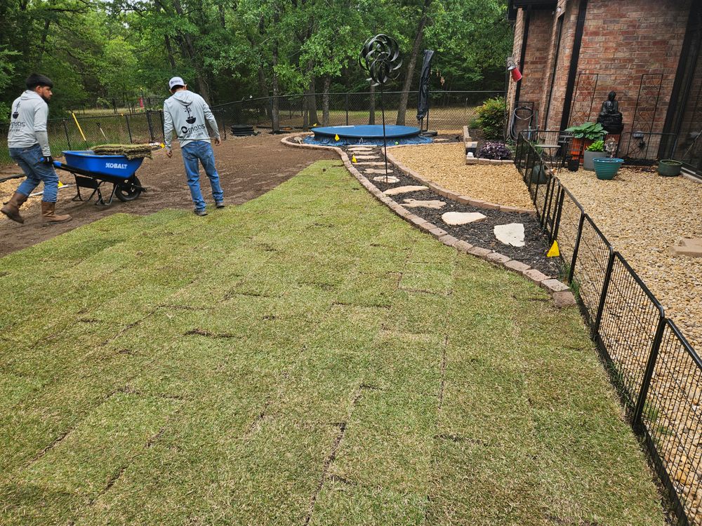 Mowing for Ornelas Lawn Service in Lone Oak, Texas