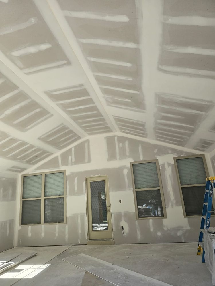 Enhance your home with our expert drywall installation and repair services, ensuring a flawless finish alongside our specialized deck & patio installation, tailored for both new construction and remodeling projects. for Aguilar's Construction llc. in Huntsville, AL