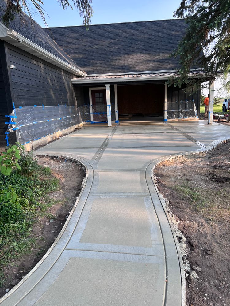 Driveways for Richard Custom Concrete in Bremen, IN