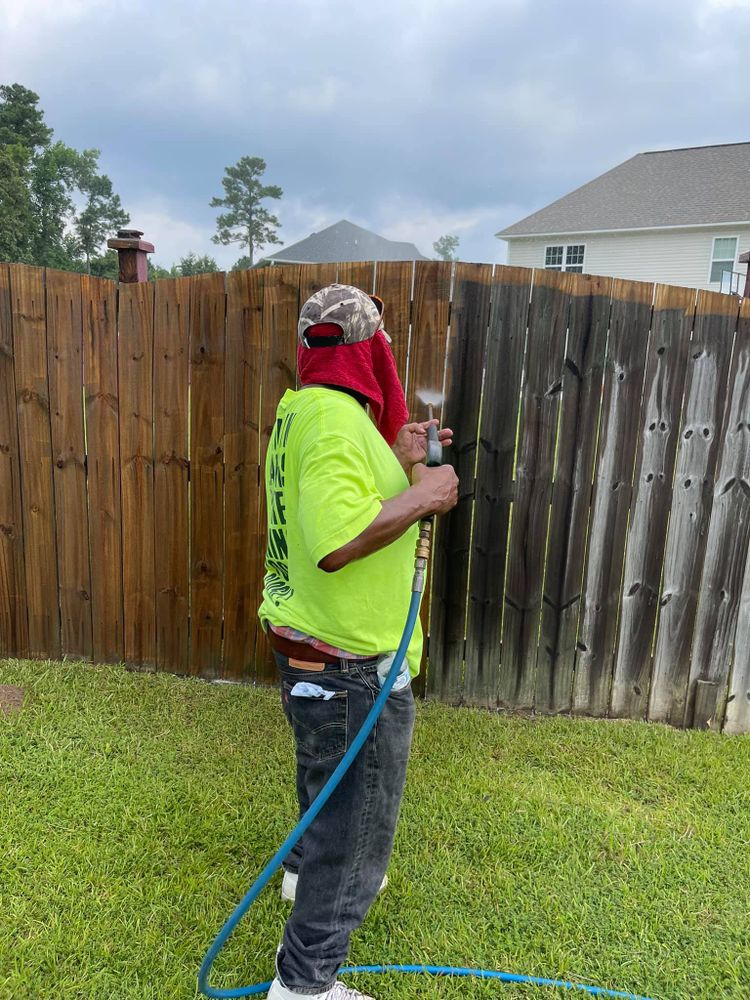 Mowing for All in One Landscaping in Jacksonville, NC