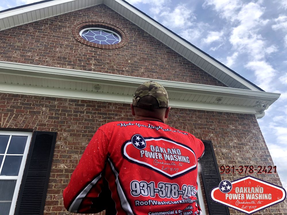 House and Roof Softwash for Oakland Power Washing in Clarksville, TN