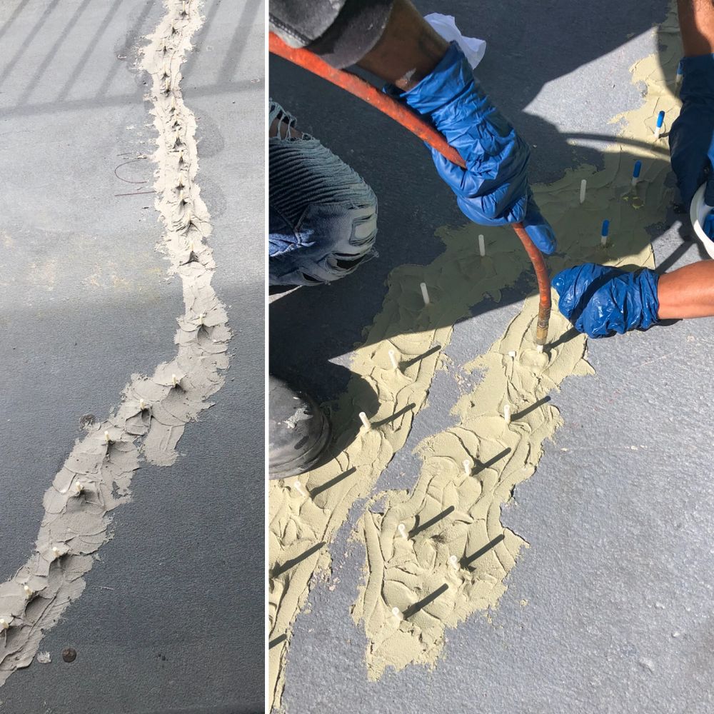 Hotspray offers two types of crack injection methods depending on the material you need sealed and the structural situation where the crack is present. Let the experts at Hotspray Industrial Coatings help you determine the best solution for sealing cracks in concrete, metal, and other structures. Based on our 20+ years of experience, we will determine the best material for your situation and save you money by preventing further leaks. Learn more about the two methods below. for Hotspray Industrial Coatings  in Orlando, FL