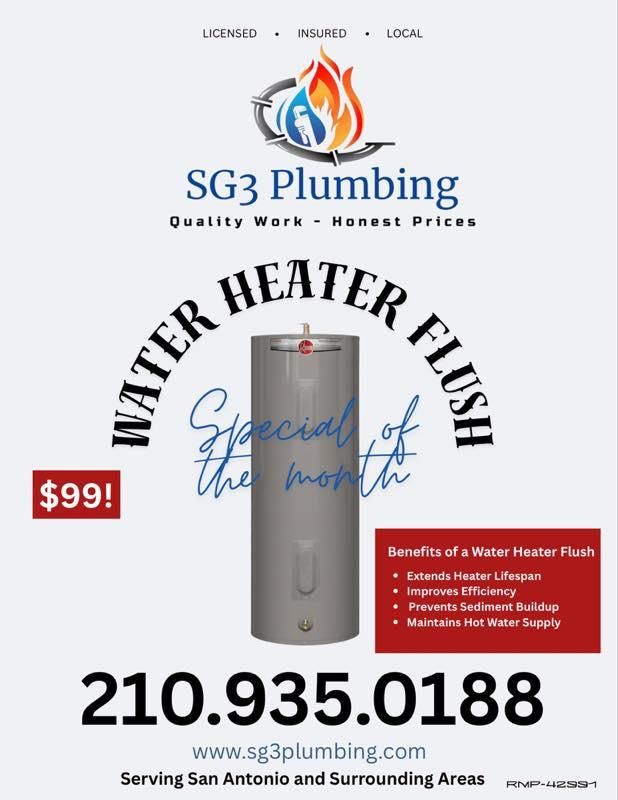 All Photos for SG3 Plumbing, LLC in San Antonio, TX