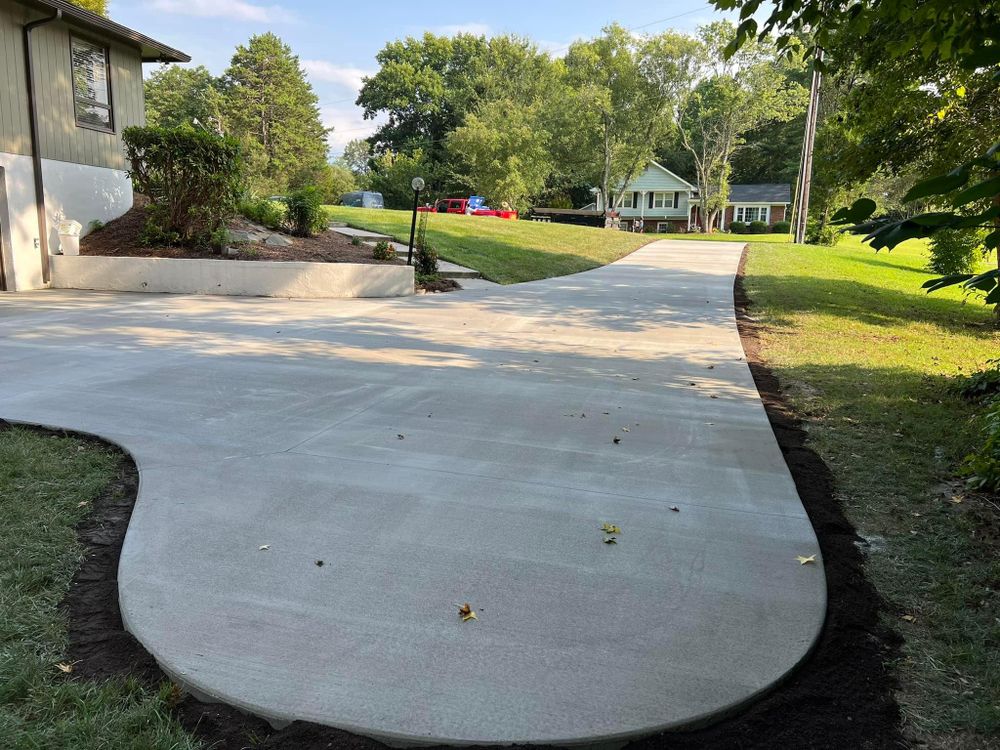 Patio Installation for Arce’s concrete finishing in Winston Salem, NC