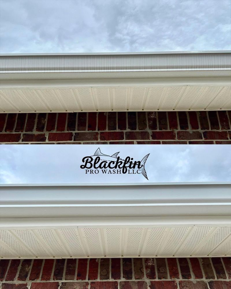 Restore your gutters’ original shine! Our gutter brightening removes those stubborn black streaks safely without high pressure. Refresh your home’s curb appeal with Blackfin Pro Wash. for Blackfin Pro Wash LLC in Houma, LA