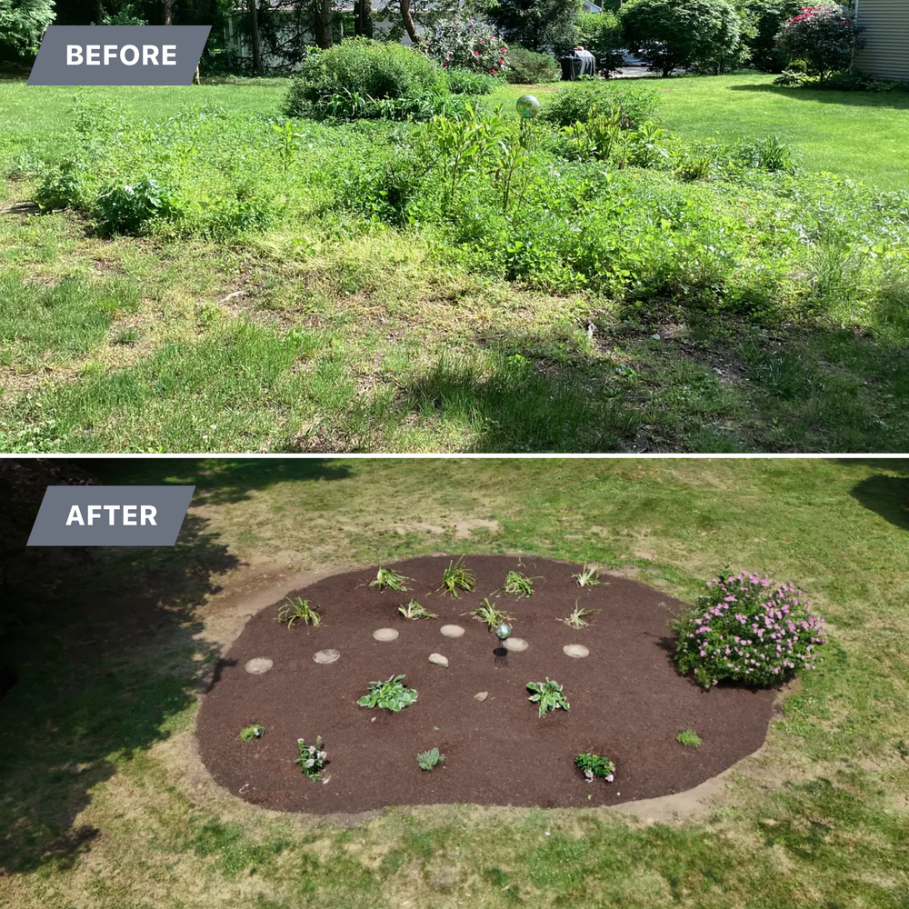 Landscape & Bed Design for Ace Landscaping in Trumbull, CT