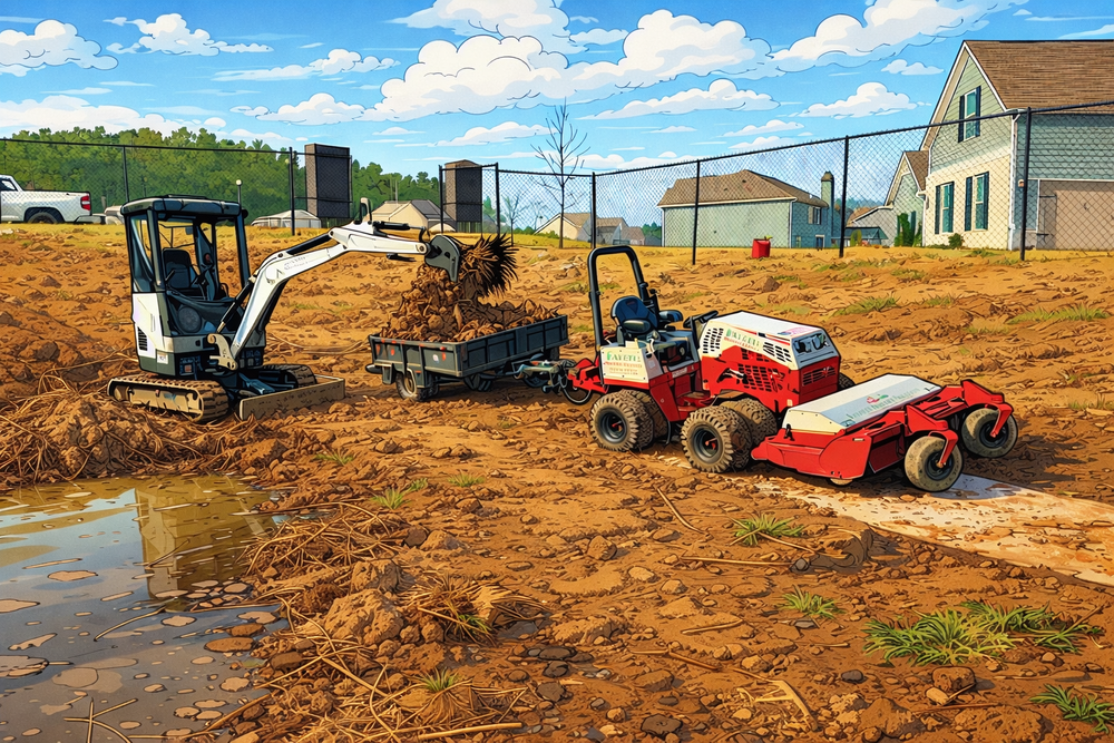 Brush Cutting and Removal for Fayette Property Solutions in Fayetteville, GA