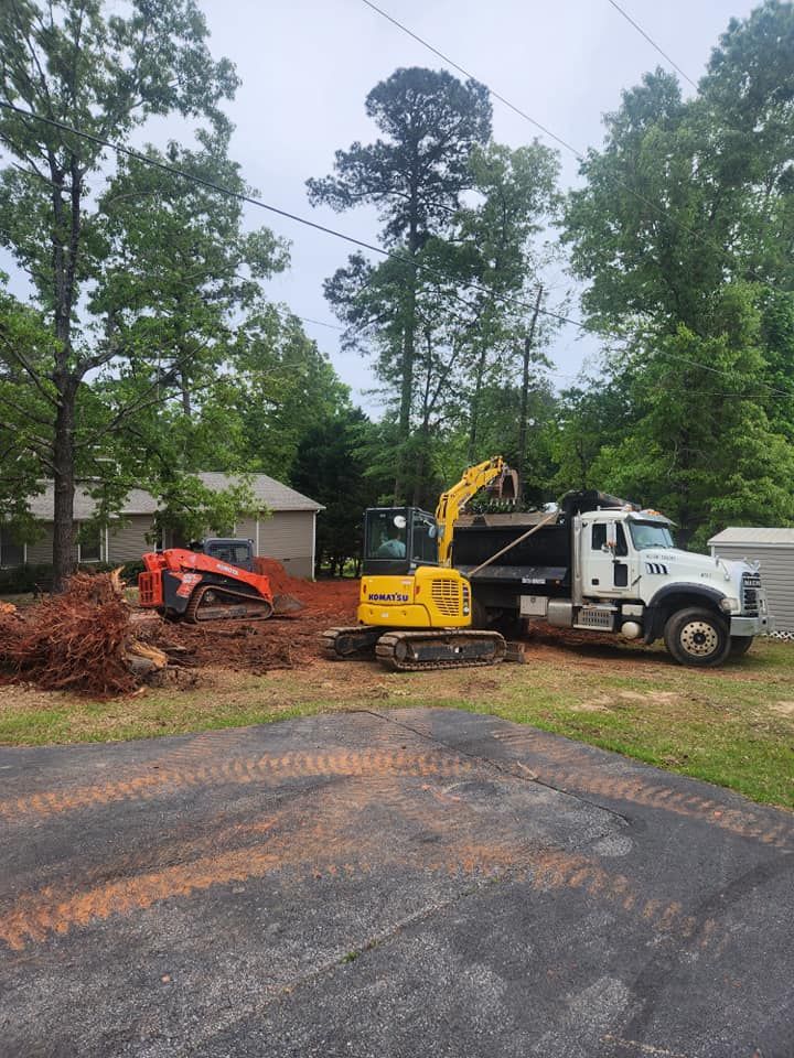 Excavating for Tri Services in Milledgeville, GA