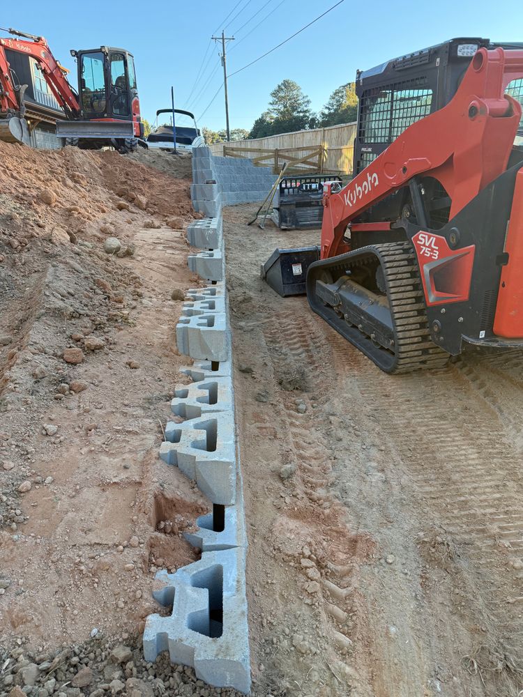 Retaining Walls for 360 Grading and Concrete in Bremen, GA