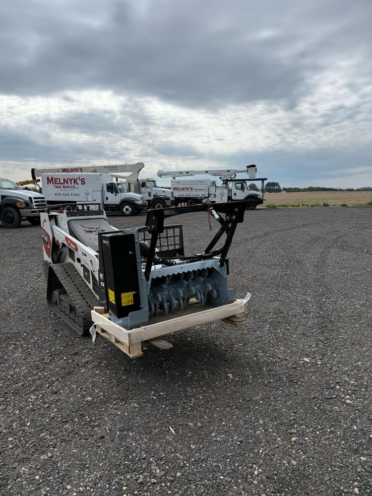 We offer professional forestry mulching services to clear land efficiently and effectively. Using specialized equipment, we grind trees, brush, and vegetation on-site — leaving behind a natural mulch layer that enriches the soil and eliminates the need for hauling debris away. for Melnyk’s Tree Service in Salem County, NJ
