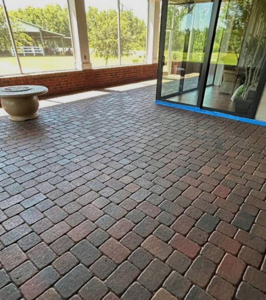 Revitalize your outdoor space with our expert Brick patio cleaning, a part of our comprehensive driveway cleaning services. Safe and effective soft washing ensures your patio looks pristine without damage. for Premier Softwash in Bluffton, SC