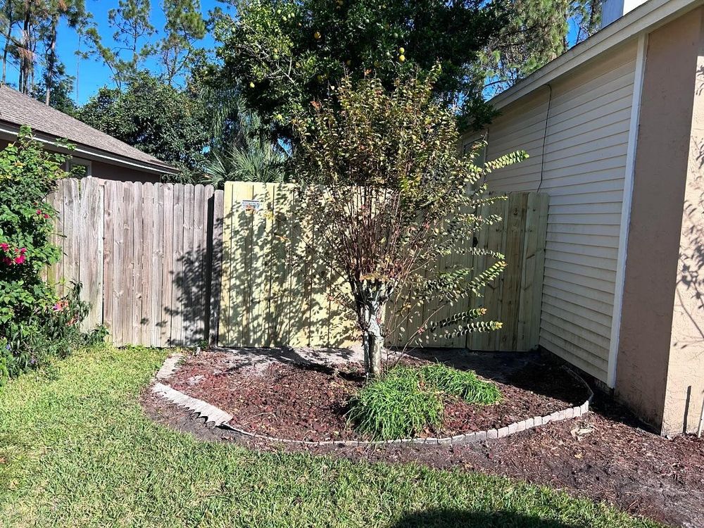 Vinyl Fence Installation for Madden Fencing Inc. in St. Johns, Florida