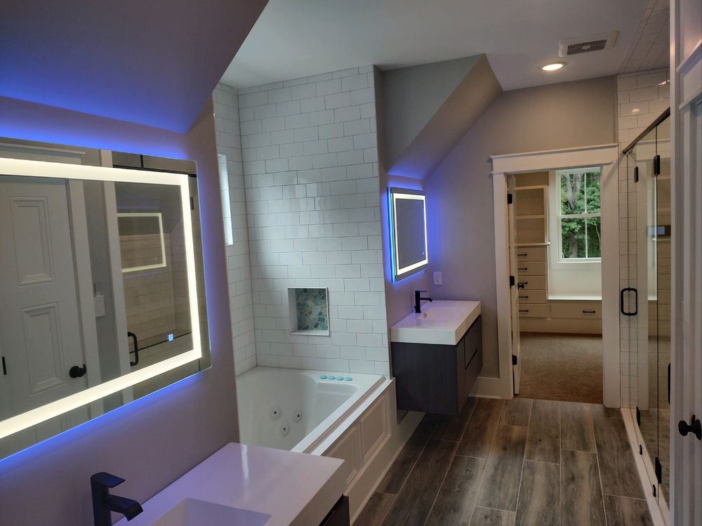 Lighting Installs for C&M Electric Service in Clayton, NC