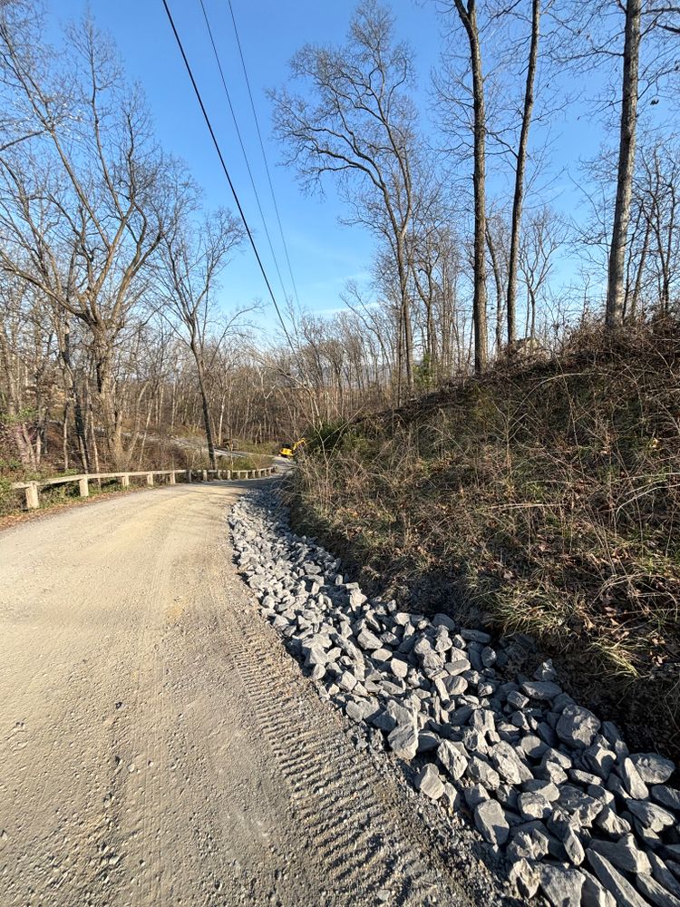 Grading for Schrock’s Land Management in Northern Virginia, Shenandoah Valley, VA