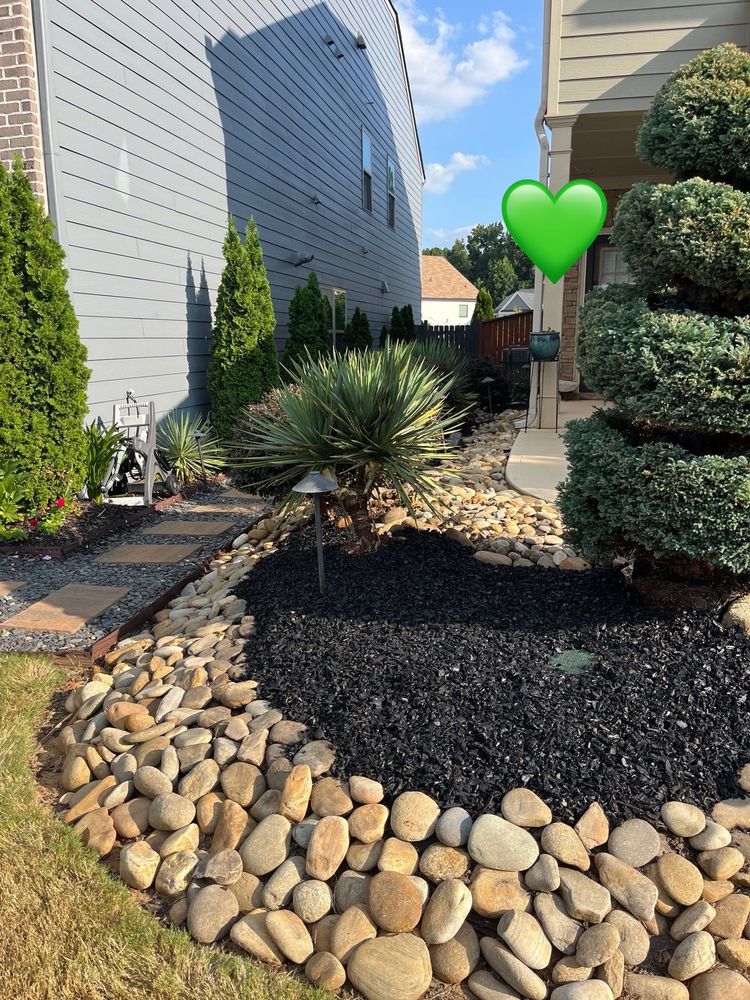 Enhance your landscape with our convenient rubber mulch delivery and installation service. Improve the aesthetics of your lawn while preserving moisture, reducing weeds, and providing a safe surface for play areas. for New Beginning Landscape & Remodel LLC in Atlanta, GA