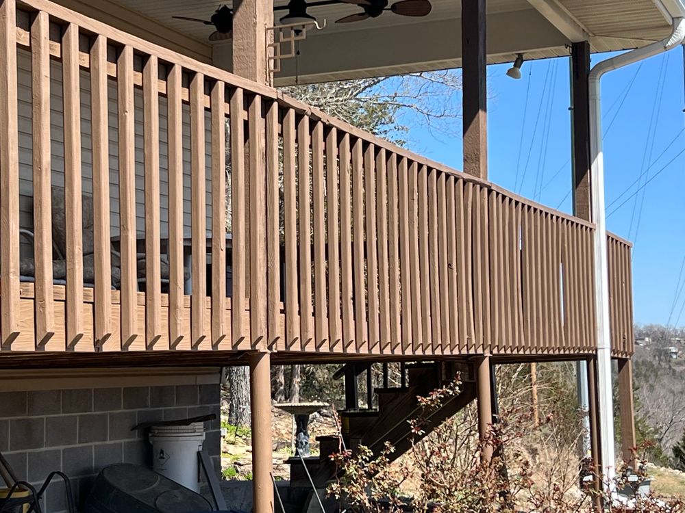 Deck Staining for Mike's Custom Painting in Kissee Mills, MO